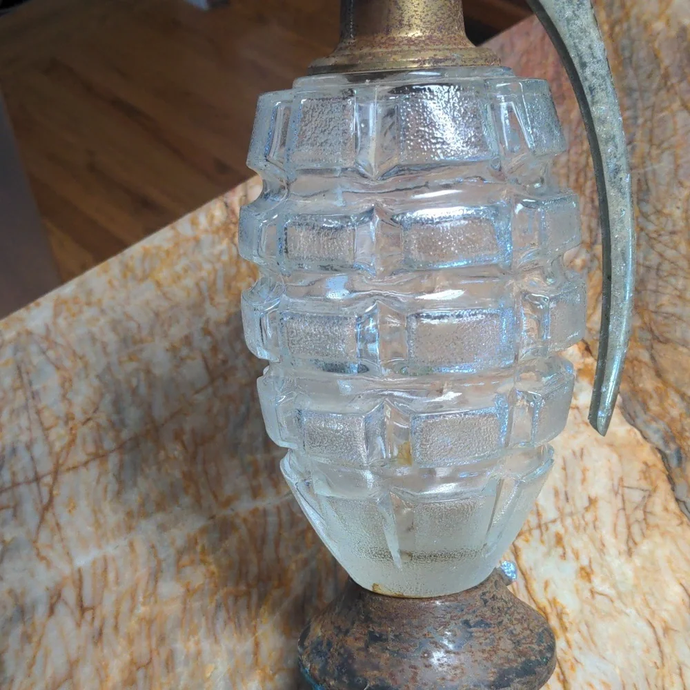 Unique Vintage Granade Shaped lantern